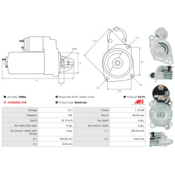 Startmotor Chevrolet CRUZE Station Wagon (J308)_1